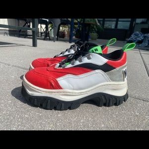 MSGM Color-Block Tractor Sneaker 38